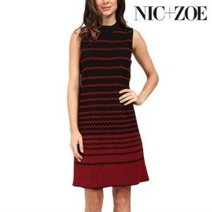 Nic+Zoe - Holiday Striped Jacquard Shift Dress